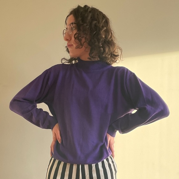 Purple knit sweater - Picture 2 of 3